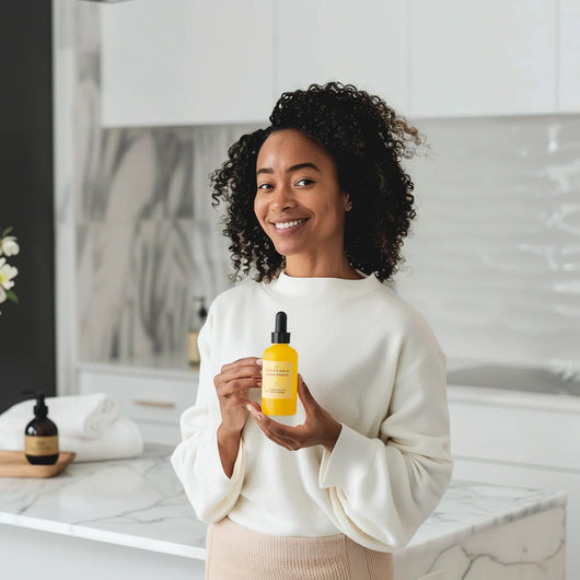 Huile naturelle pour la croissance des cheveux